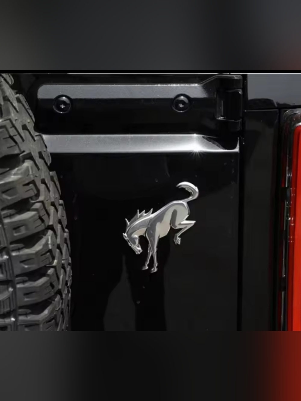 3D Metal Bronco Bucking Horse Badge Emblem  Adhesive Back Choose Color